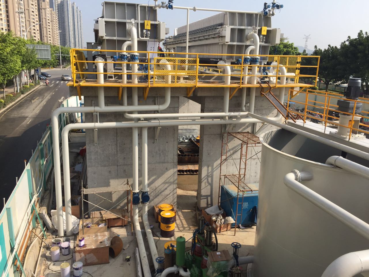 華星陶瓷柱塞泵盾構(gòu)污泥使用現(xiàn)場-04